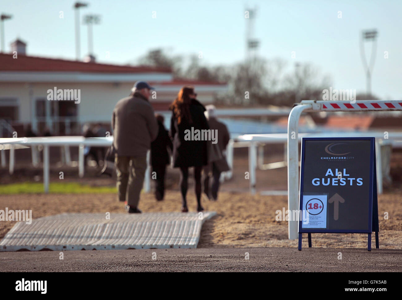 Horse Racing - Chelmsford City Racecourse. General view of Chelmsford City racecourse, Chelmsford. Stock Photo