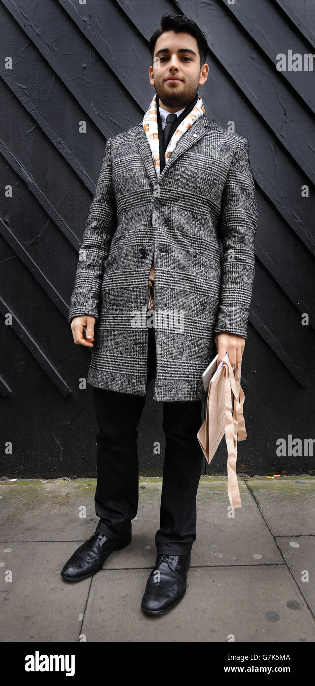 Street Style Day Four - London Collections: Men 2015 Stock Photo