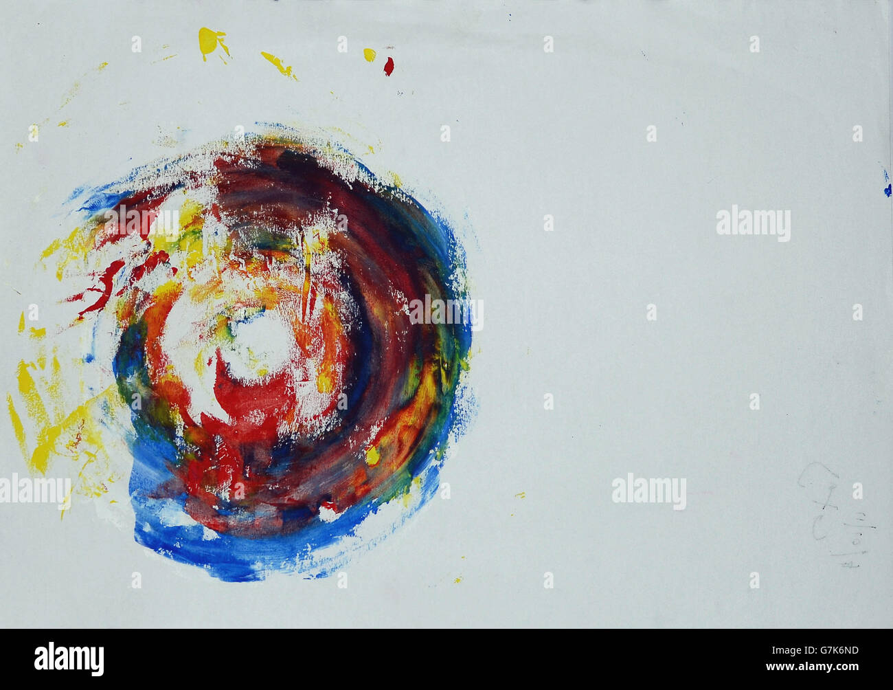 Original painting art with acrylic colours, made by myself. Enjoy ! Stock Photo Alamy