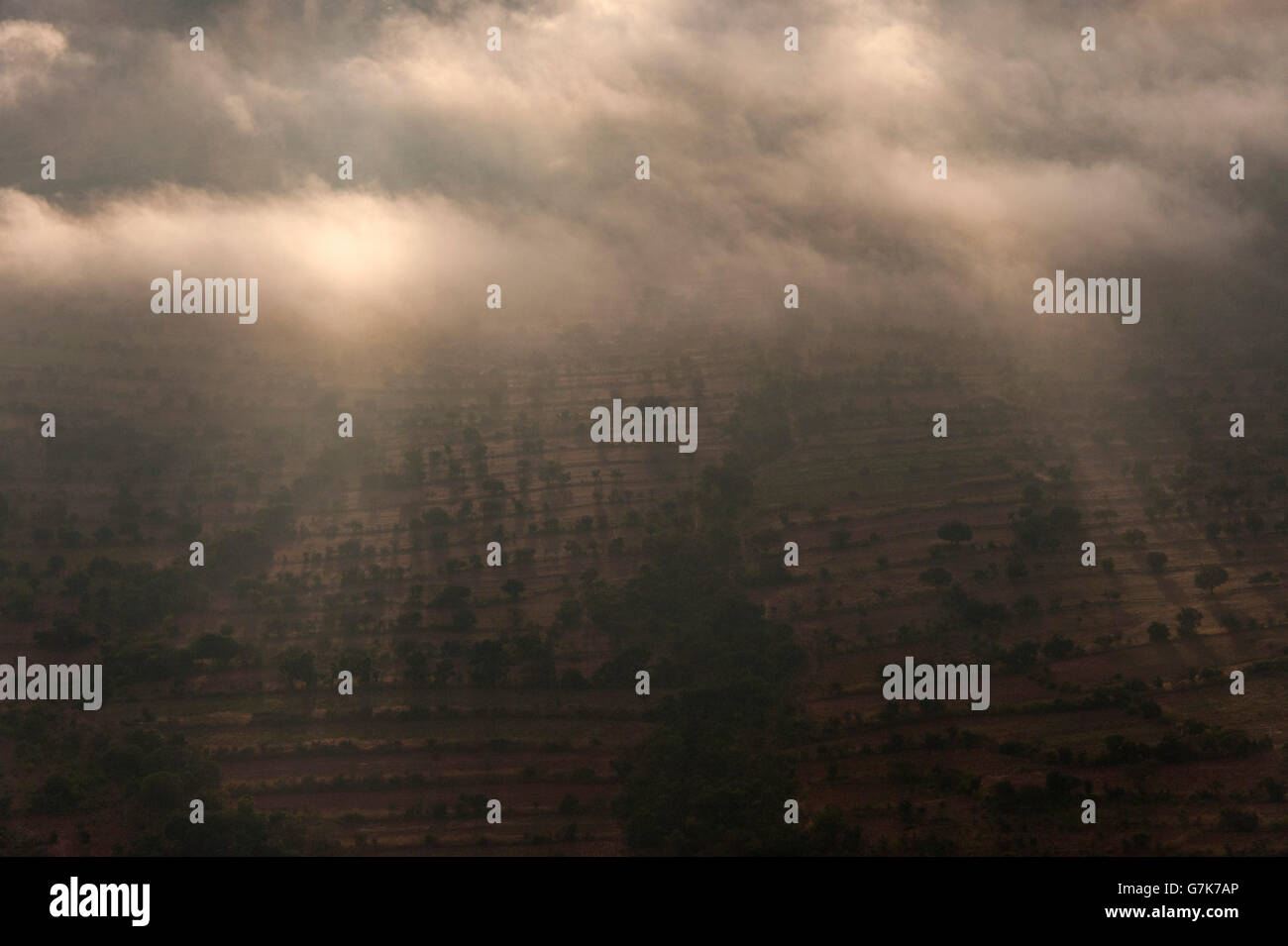 Aerial landscape of Zimbabwe Stock Photo - Alamy