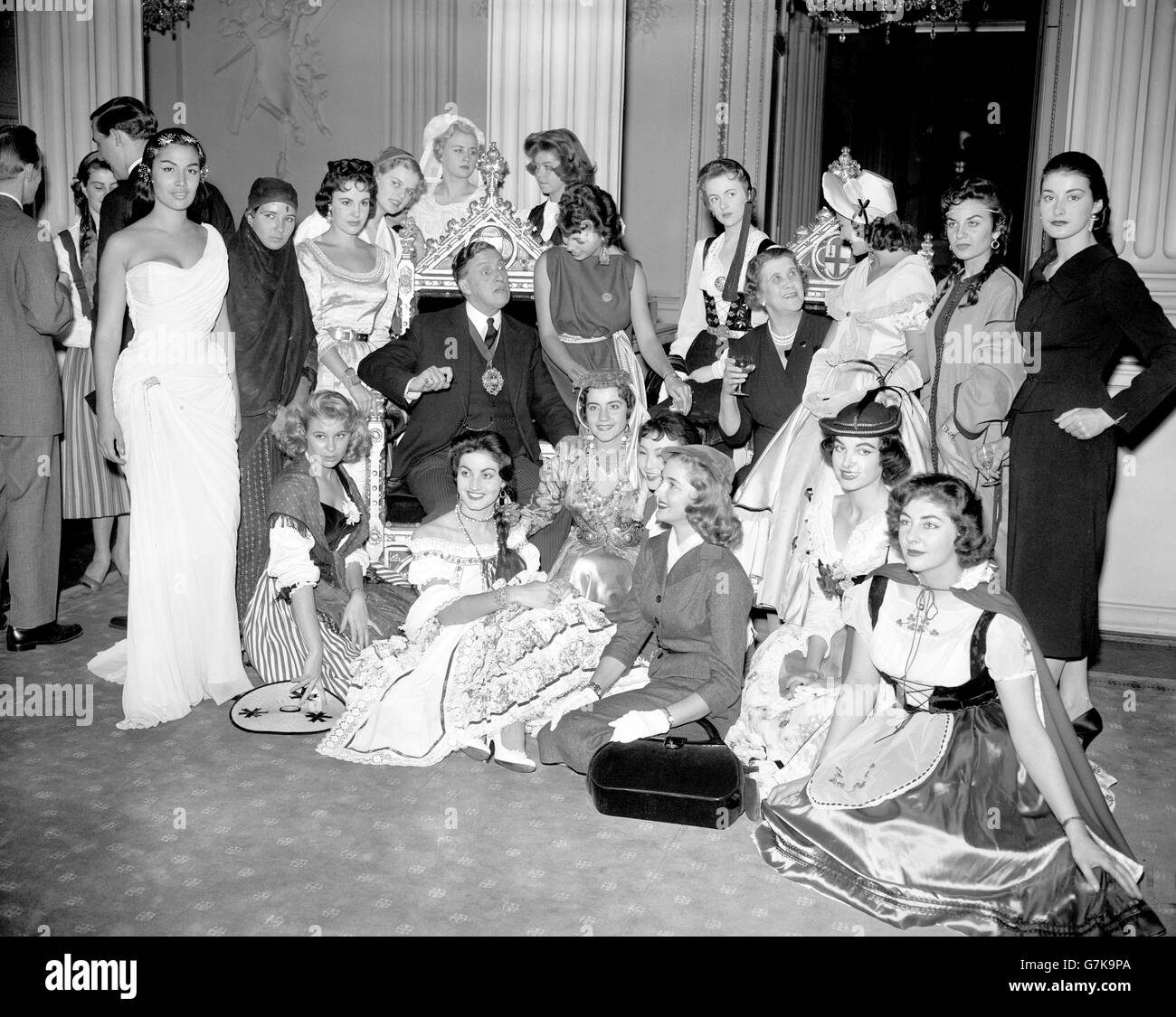 Miss World 1956 - Mansion House, London Stock Photo