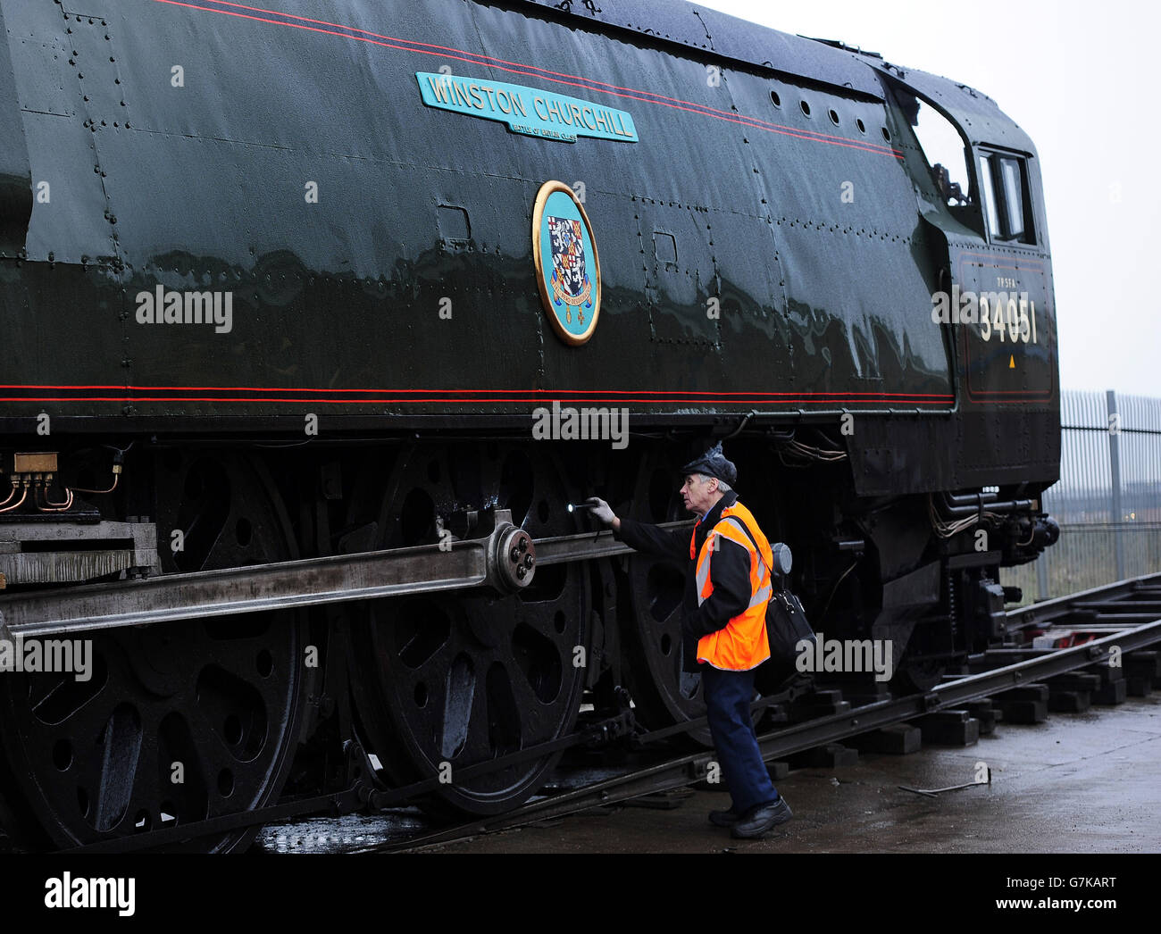 Churchill Funeral Train Restored Stock Photo 107990396 Alamy