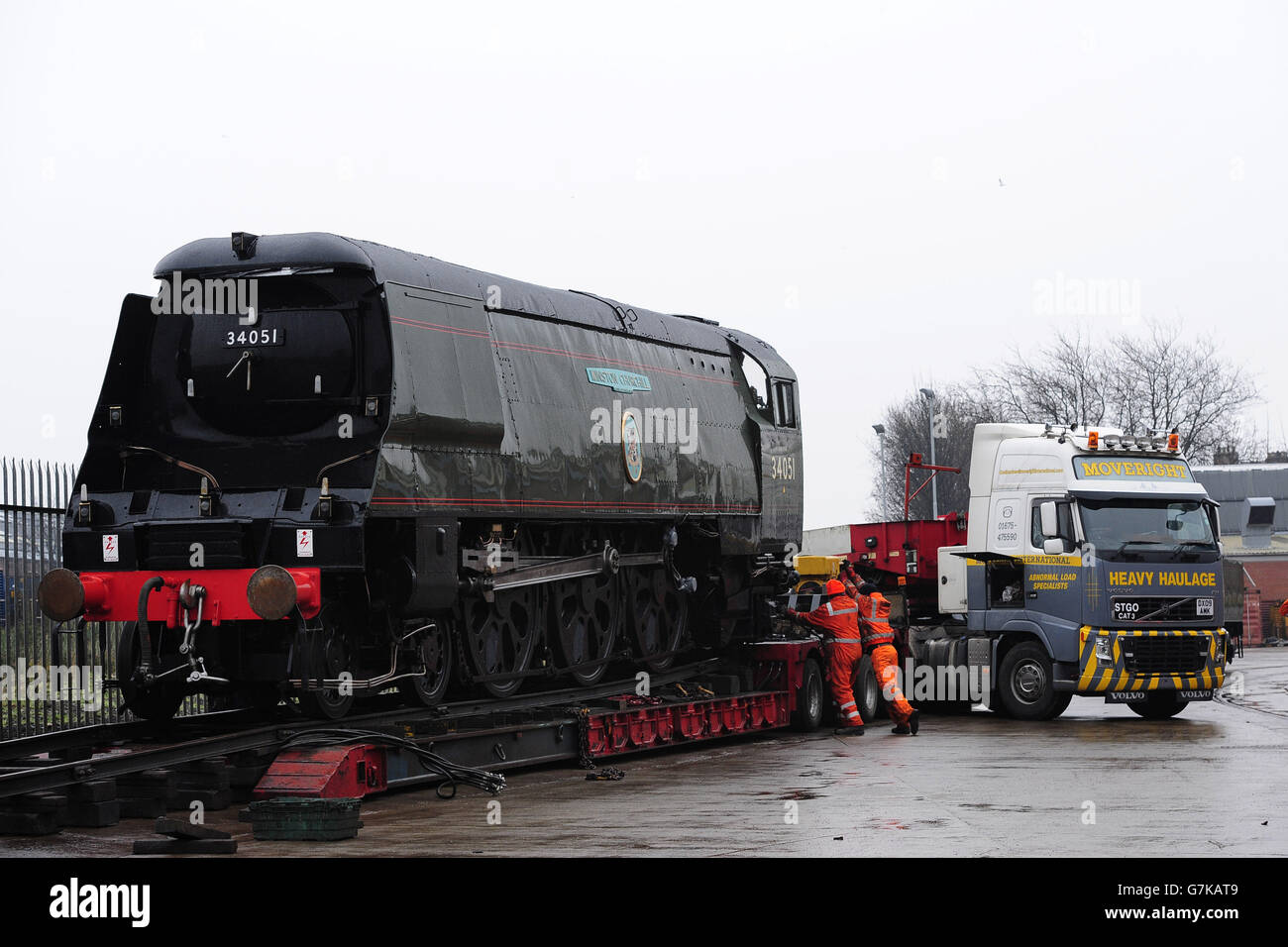 Churchill Funeral Train Restored Stock Photo 107990409 Alamy
