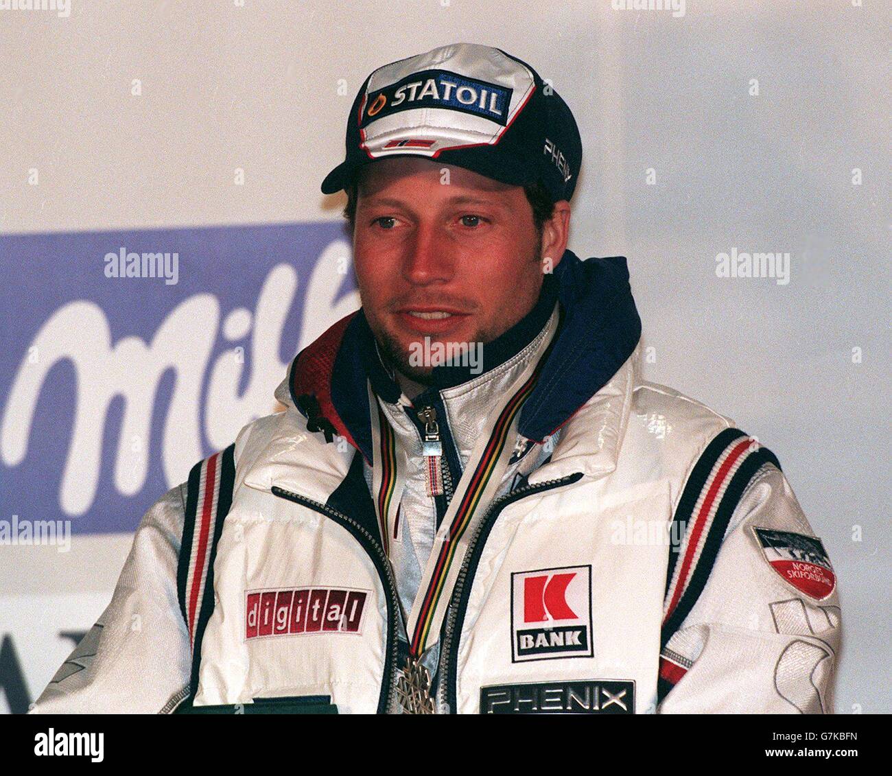 Skiing Alpine World Ski Championships Mens Downhill Stock Photo