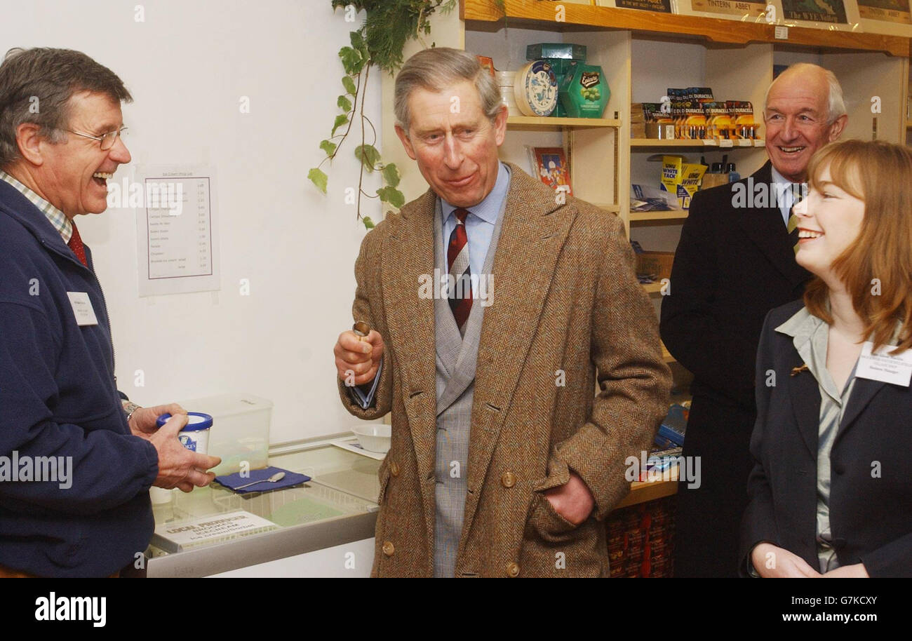 Prince Charles Gloucestershire Visit Brockweir and Hewelsfield Stock Photo Alamy