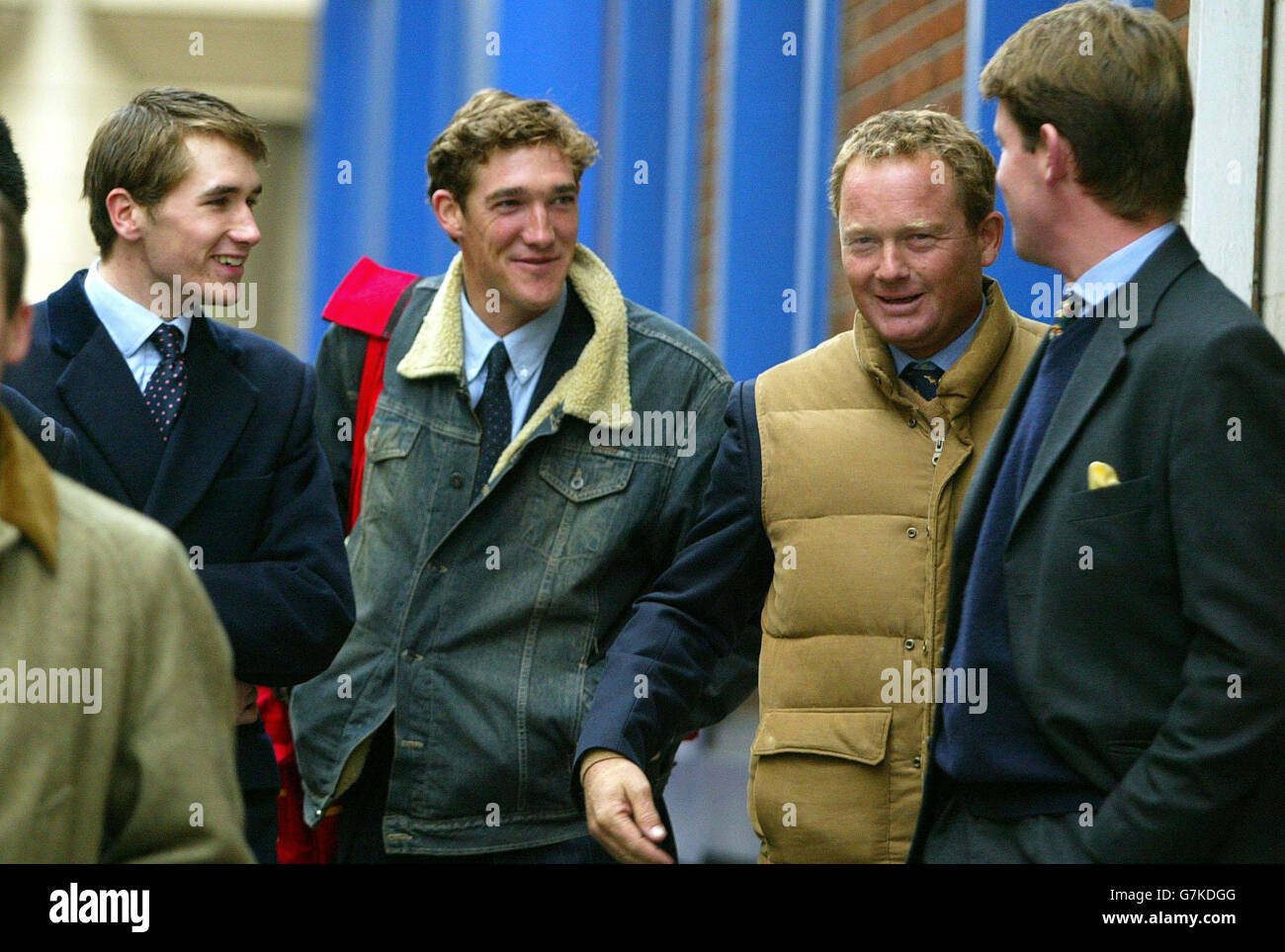 ( From left to right) Otis Ferry, Luke Thomlinson, Robert Thame, and David Redvers who, along with four others, appeared charged under section 5 of the Public Order Act after entering the House of Commons chamber during a debate on a Bill to ban fox-hunting. All eight protesters denied charges of disorderly conduct and were granted unconditional bail. Stock Photo