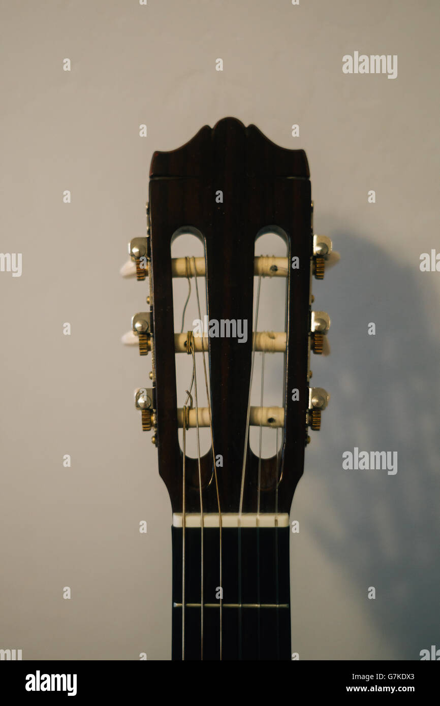 Guitar with shadow Stock Photo Alamy