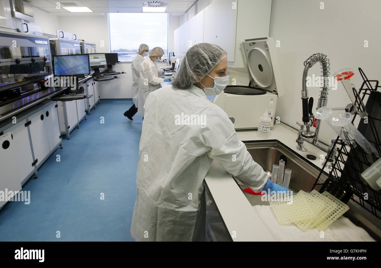 6m investment boosts DNA profiling Stock Photo