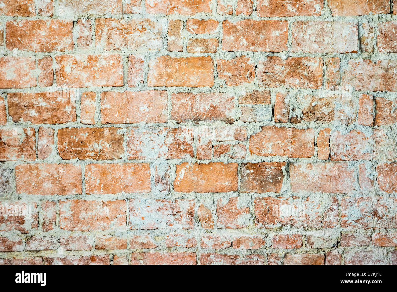 Background of old brick wall with grout. Horizontally Stock Photo - Alamy