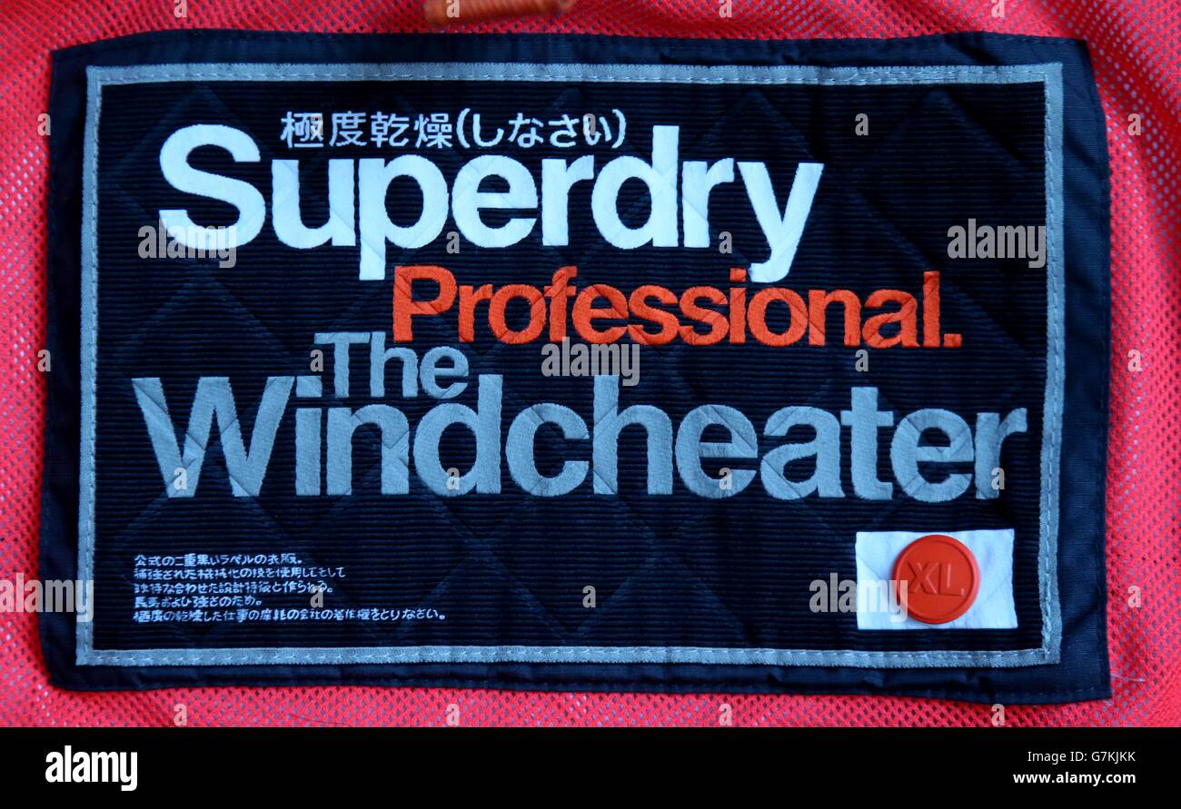 A close up of superdry branded clothing hi-res stock photography and images  - Alamy