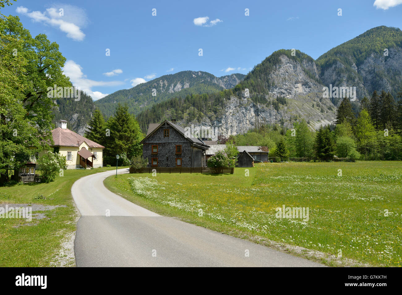 Village Weichselboden, near Mariazell, Styria, Austria Stock Photo