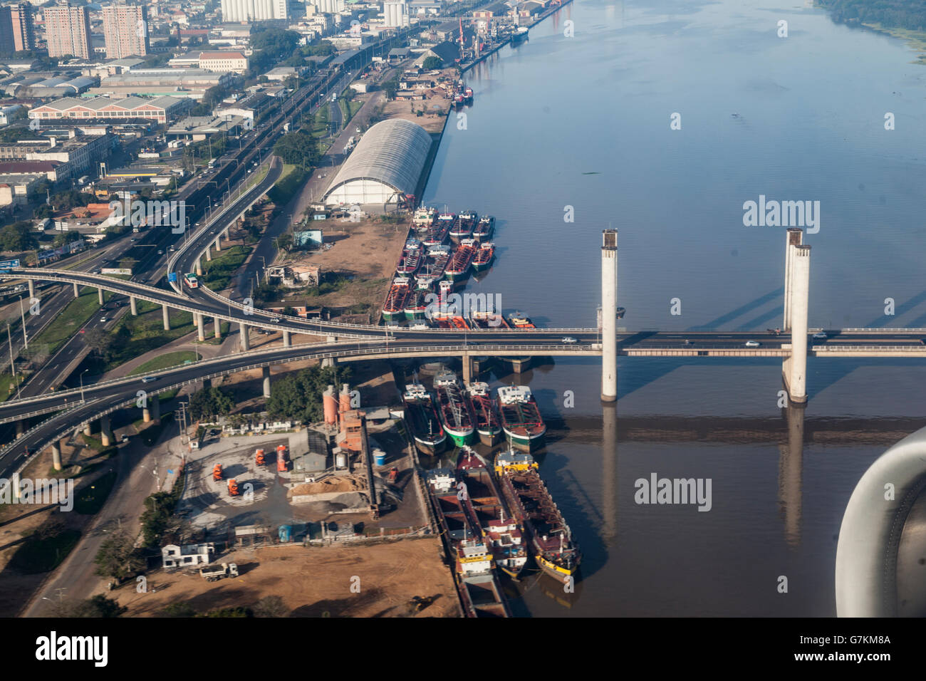 Porto Alegre Guaiba River Brazil Stock Photo Alamy