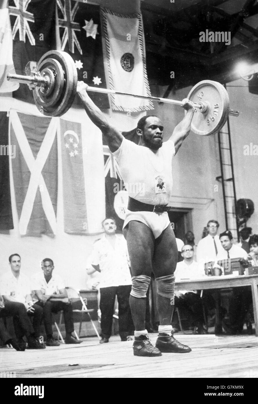 British Empire and Commonwealth Games - Weightlifting - Kingston, Jamaica Stock Photo