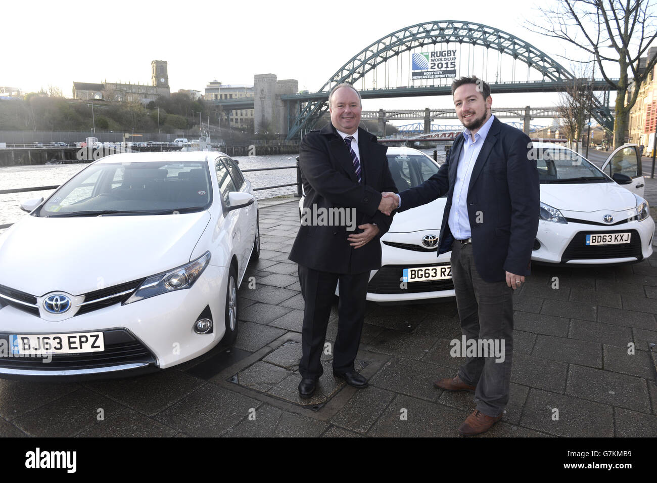 Toyota Fleet Handover to CoWheels Car Club Newcastle Stock Photo Alamy