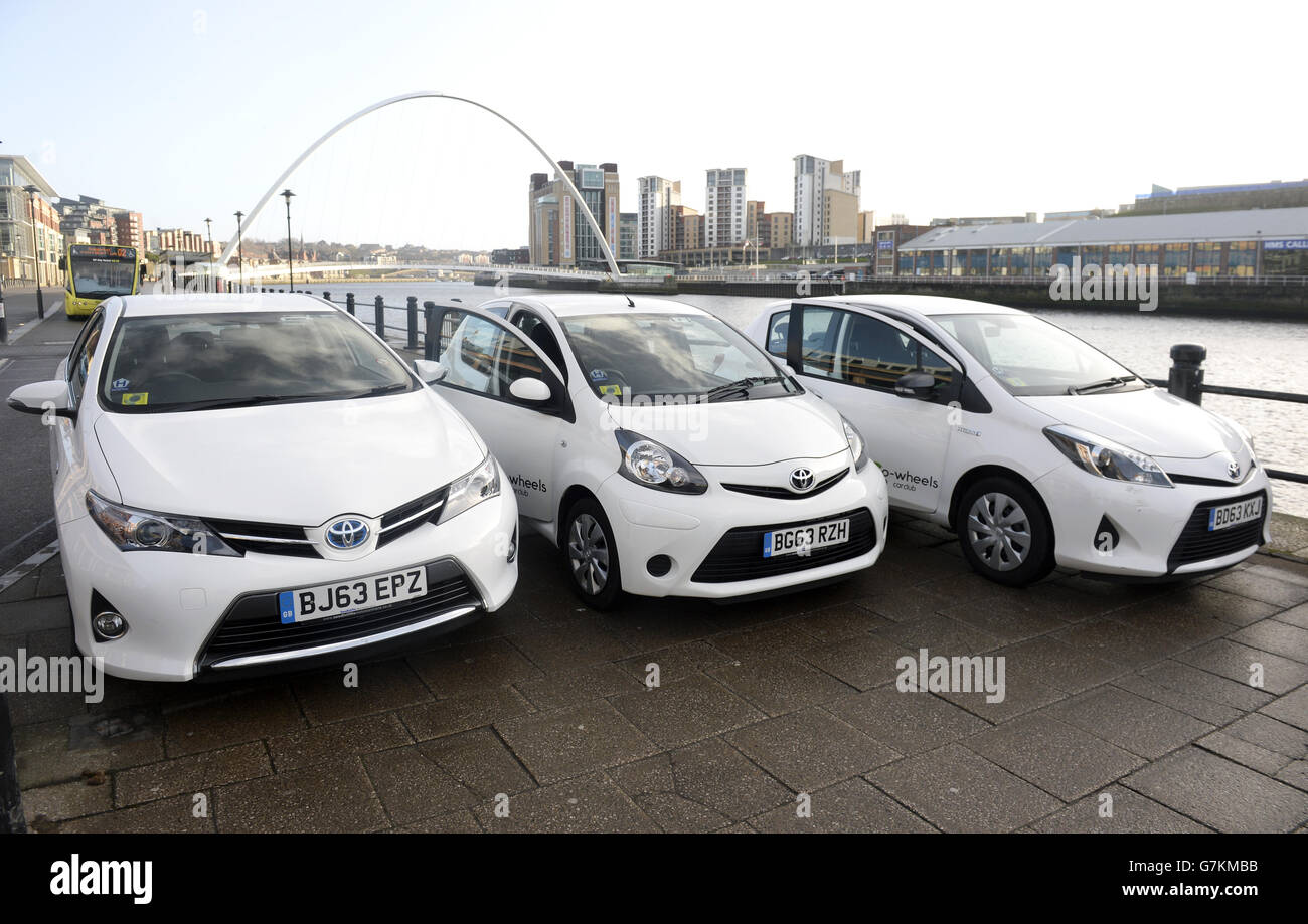 Toyota Fleet Handover to CoWheels Car Club Newcastle Stock Photo Alamy