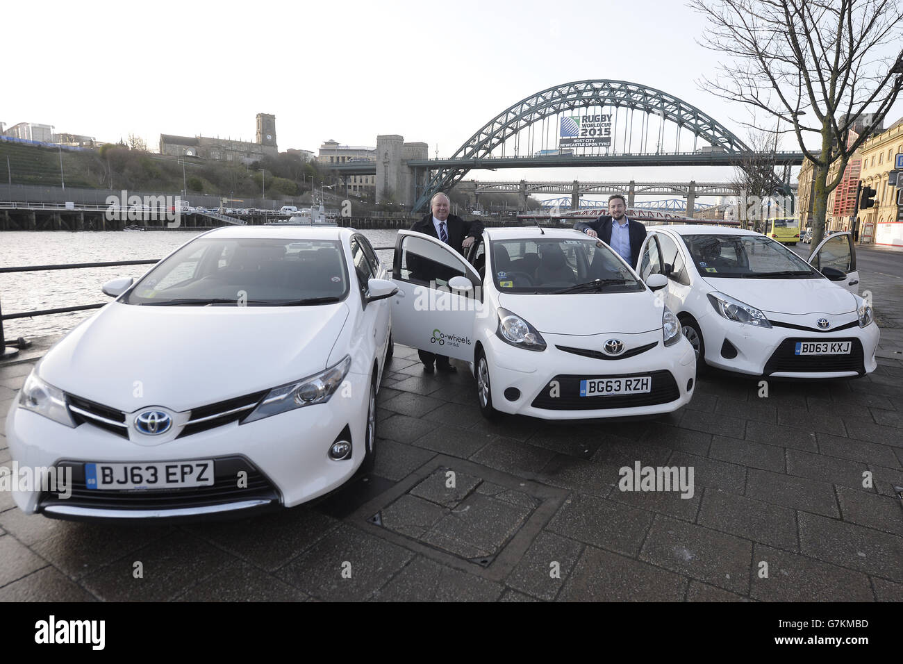 Toyota Fleet Handover to CoWheels Car Club Newcastle Stock Photo Alamy