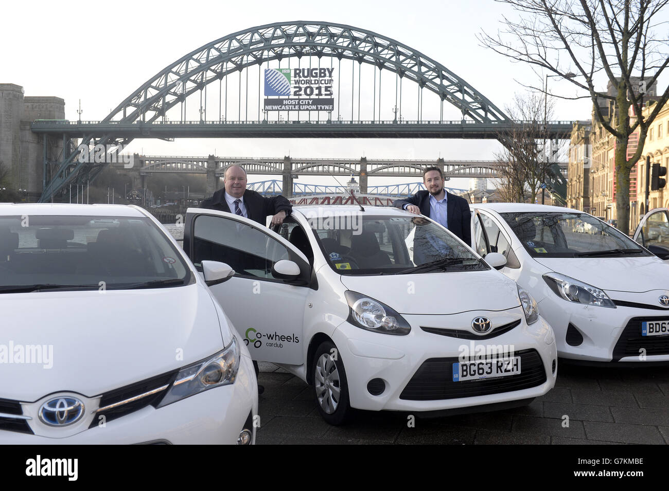 Toyota Fleet Handover to CoWheels Car Club Newcastle Stock Photo Alamy