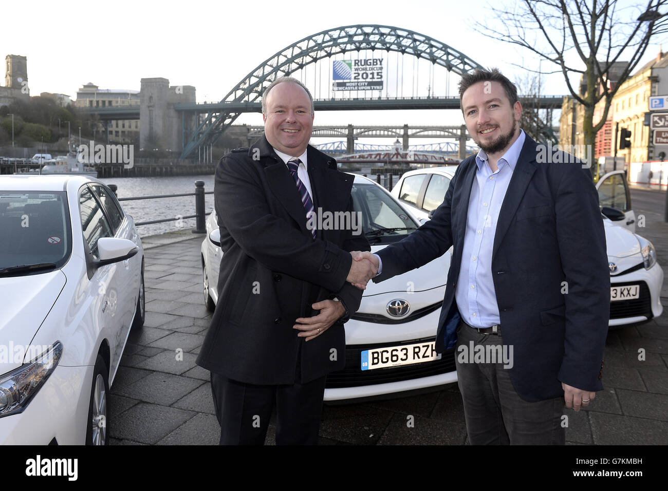 Toyota Fleet Handover to CoWheels Car Club Newcastle Stock Photo Alamy