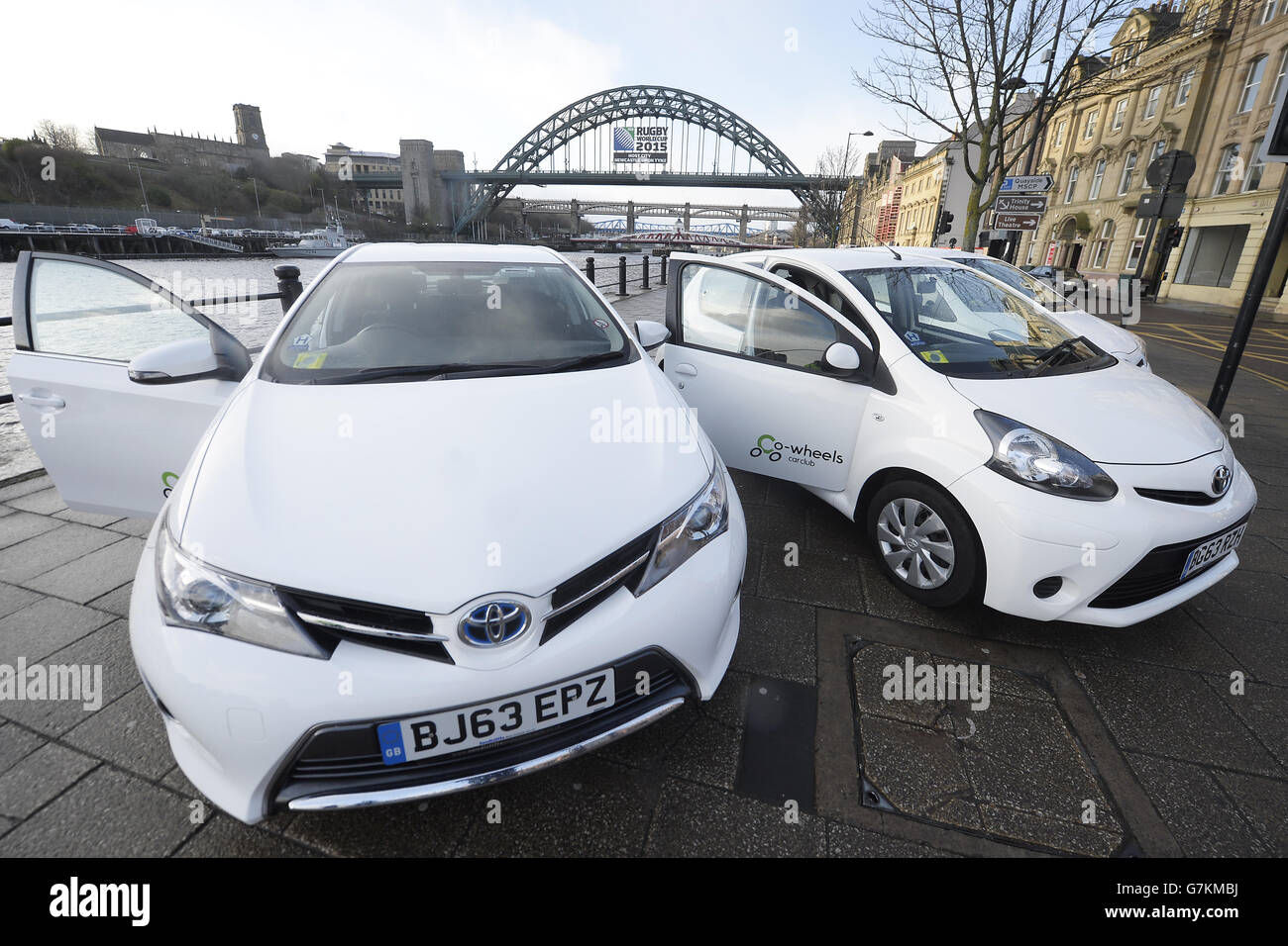 Toyota Fleet Handover to CoWheels Car Club Newcastle. A fleet of