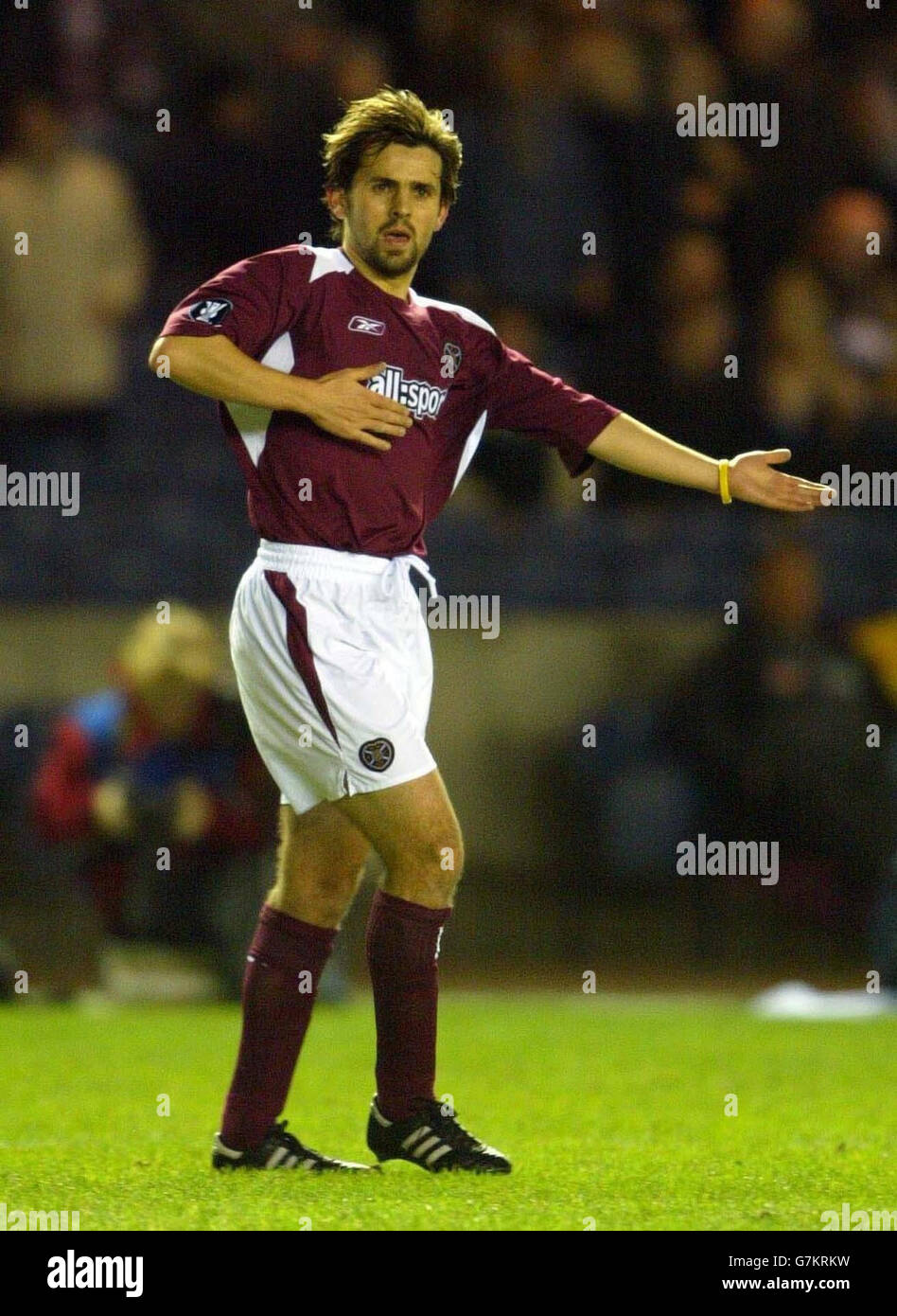 Soccer - UEFA Cup - Group A - Hearts v Ferencvaros. Paul Hartley of ...