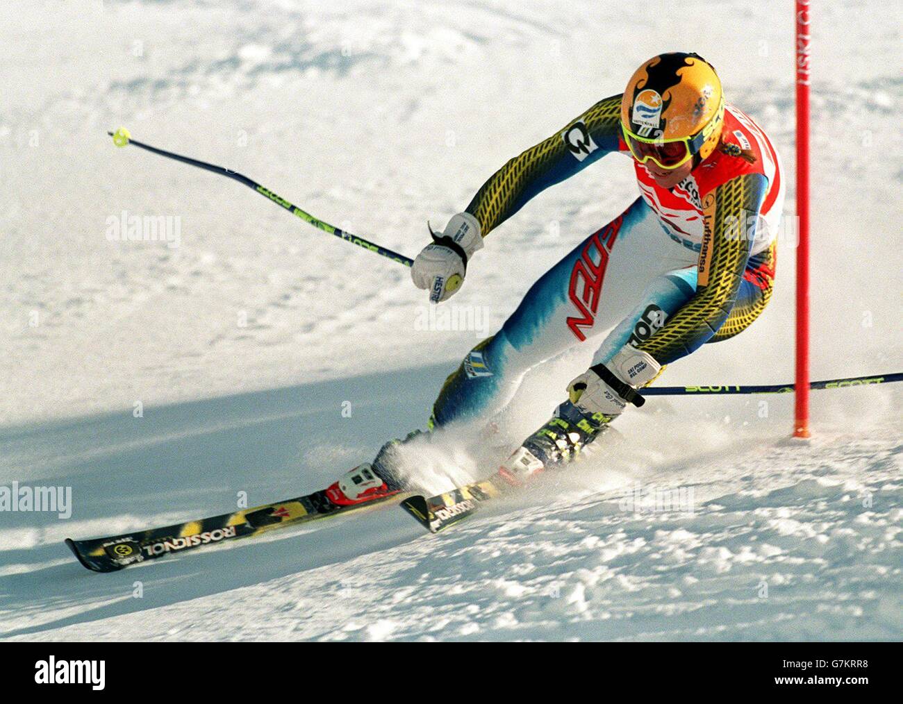 Skiing Alpine World Skiing Championships Women's Giant Slalom Stock