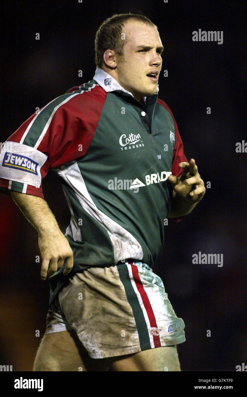 Rugby Union - Powergen Cup - Sixth Round - Leicester Tigers v Gloucester. Michael Holford, Leicester Tigers Stock Photo