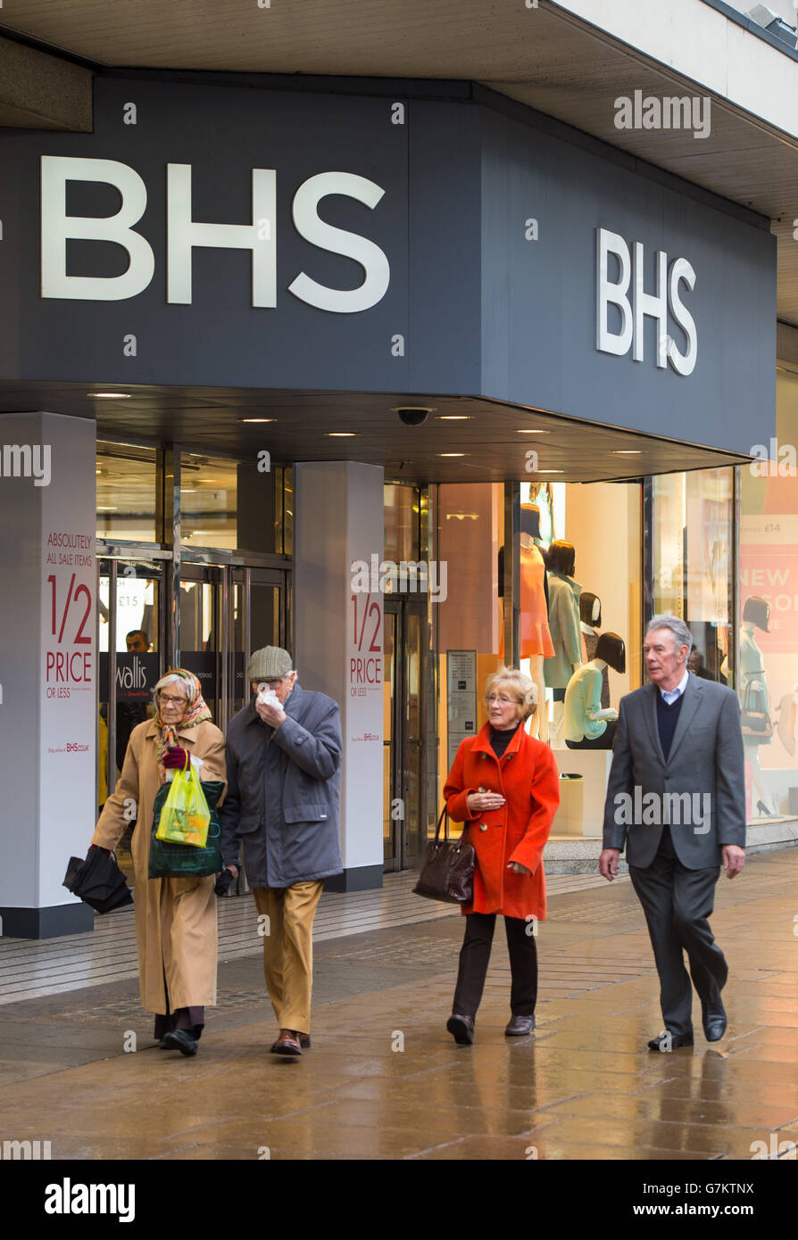 BHS stock. General view of a branch of BHS, on Oxford Street, London. Stock Photo
