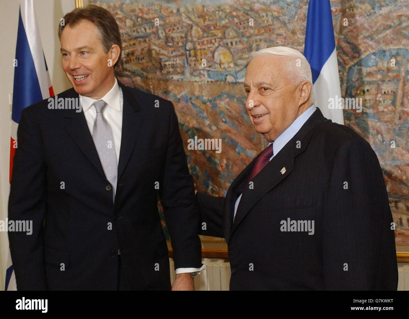 Tony Blair Middle East Visit Stock Photo - Alamy