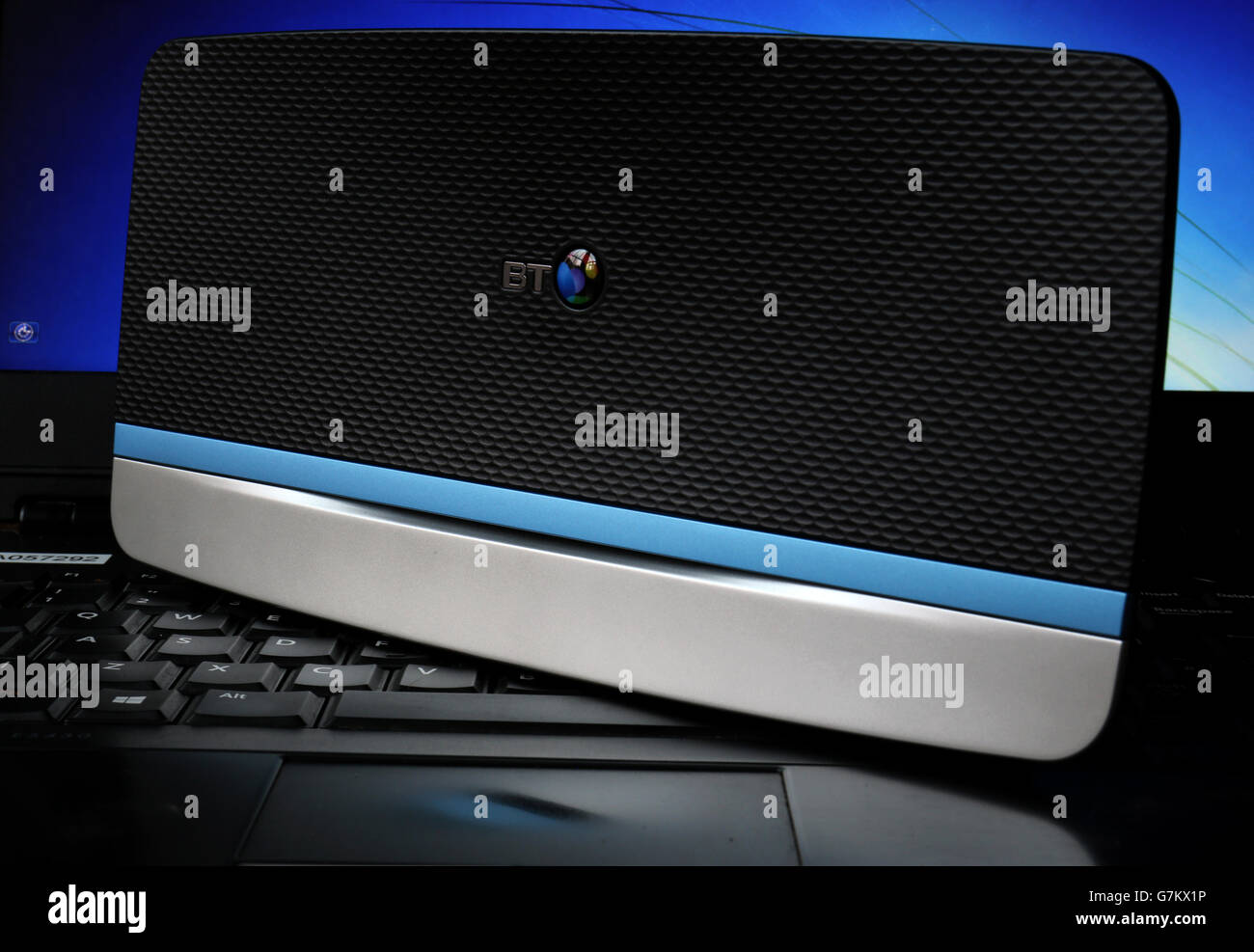 Stock picture of a BT infinity router Stock Photo Alamy