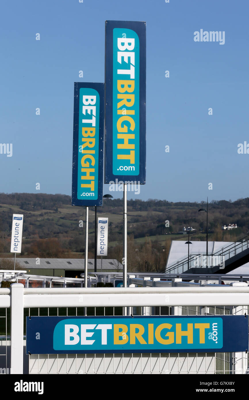 Cheltenham Racesourse Sign Horse Racing Signage Branding Brand Sign High Resolution Stock ...