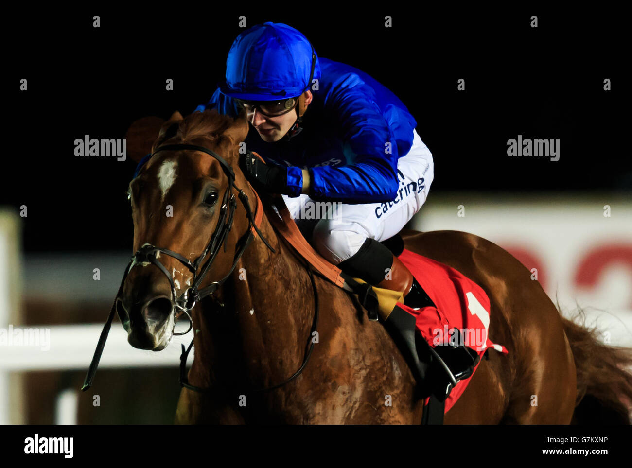 Horse Racing Kempton Park Racecourse Stock Photo Alamy