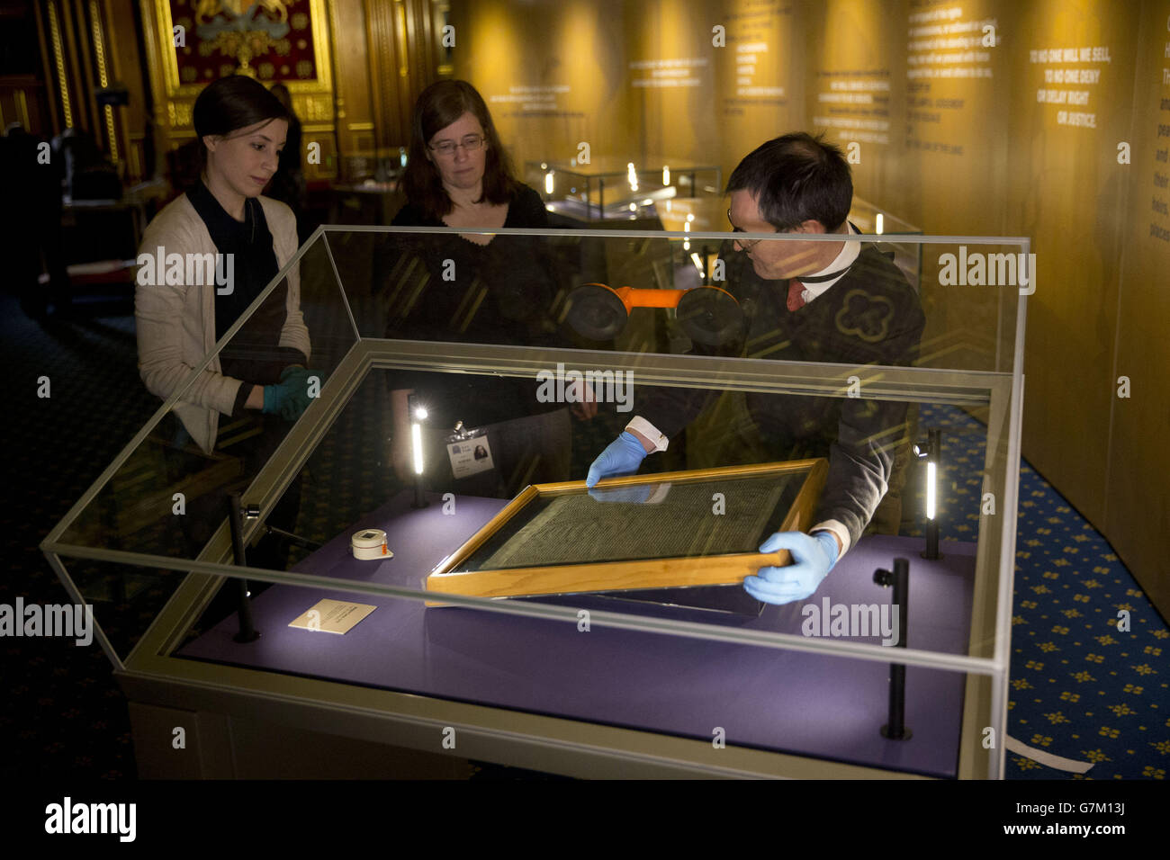 Magna Carta and Parliament exhibition Stock Photo - Alamy