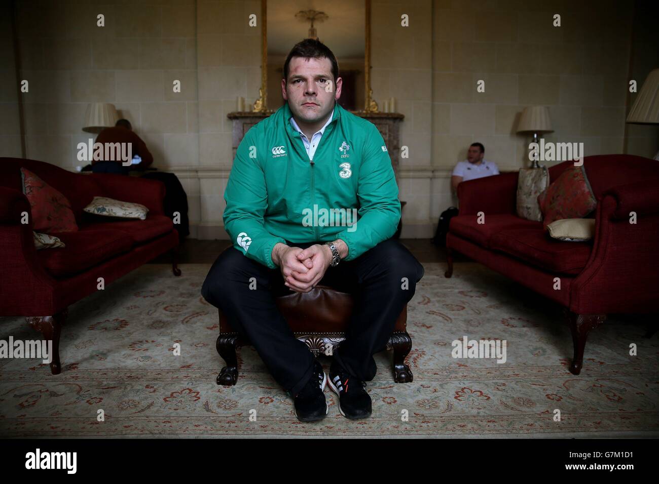 Mike Ross During A Press Conference At Carton House Stock
