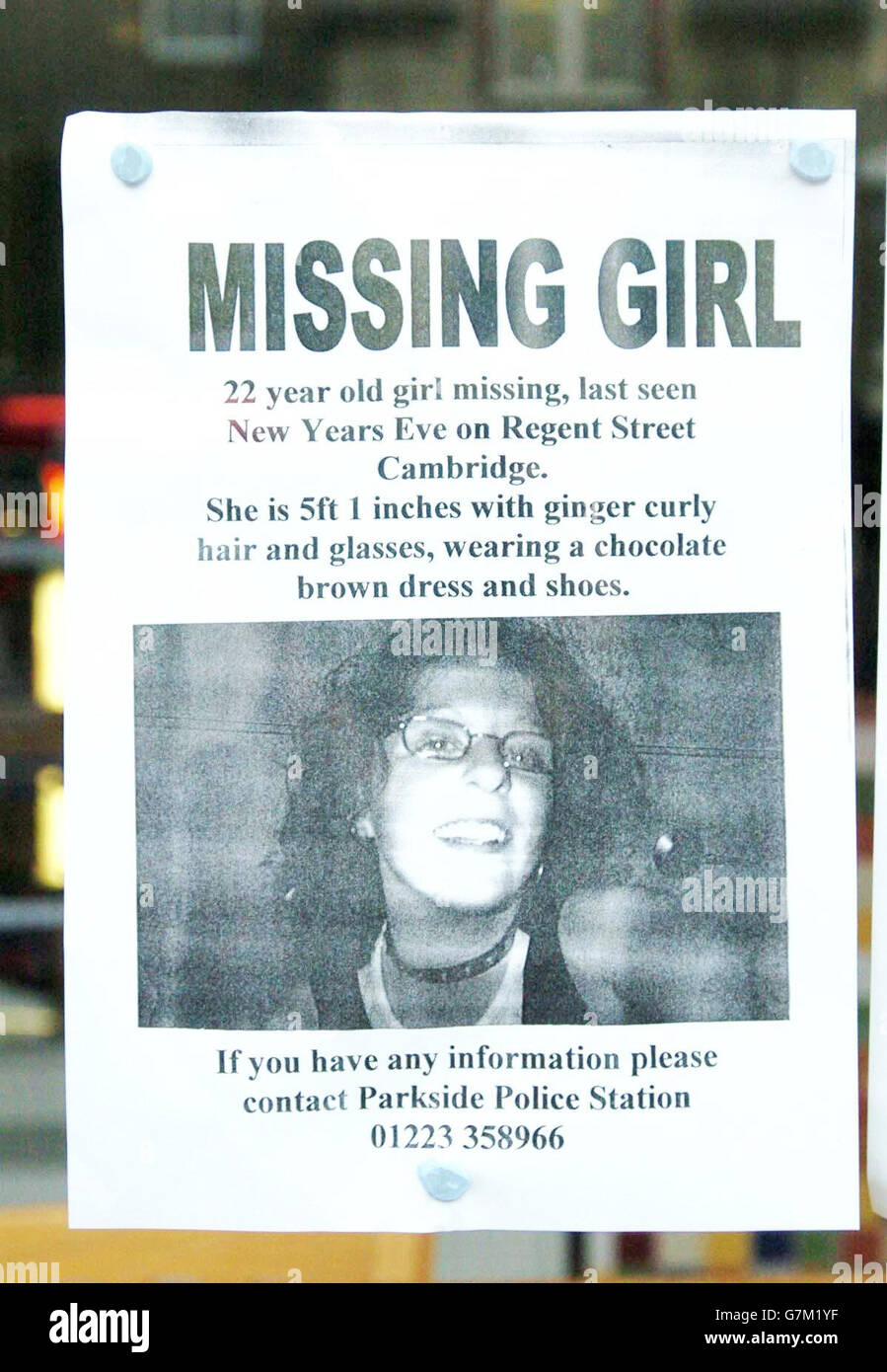 Sally Geeson - Missing Stock Photo