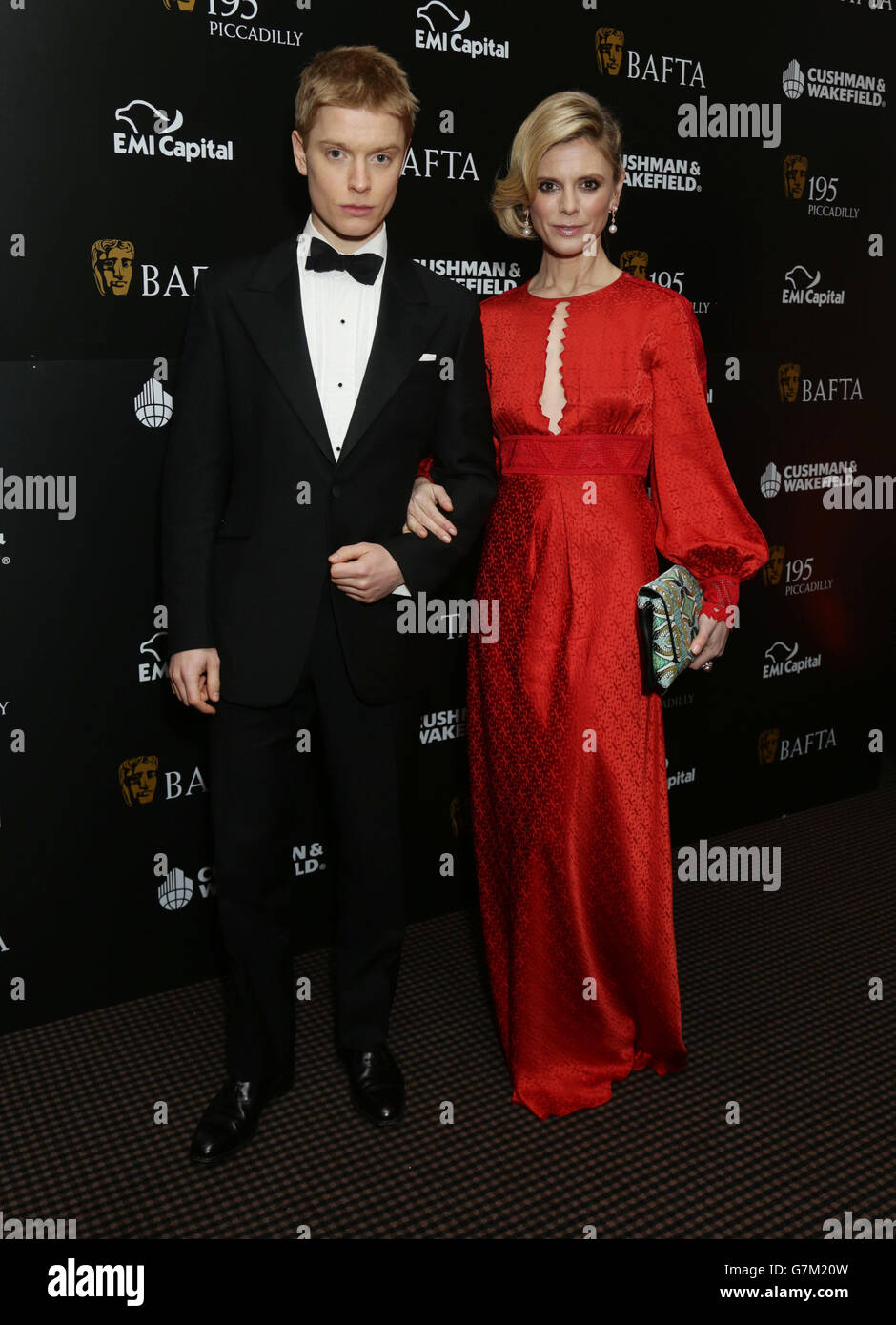 Emilia Fox and her brother Freddie Fox attending the BAFTA Film Gala Dinner, in support of its Give Something Back campaign at BAFTA in Piccadilly, London. Stock Photo