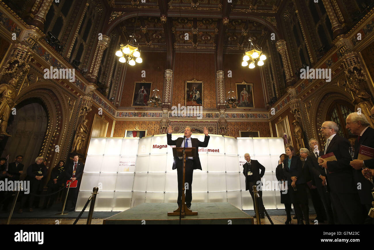 Magna Carta and Parliament exhibition Stock Photo - Alamy