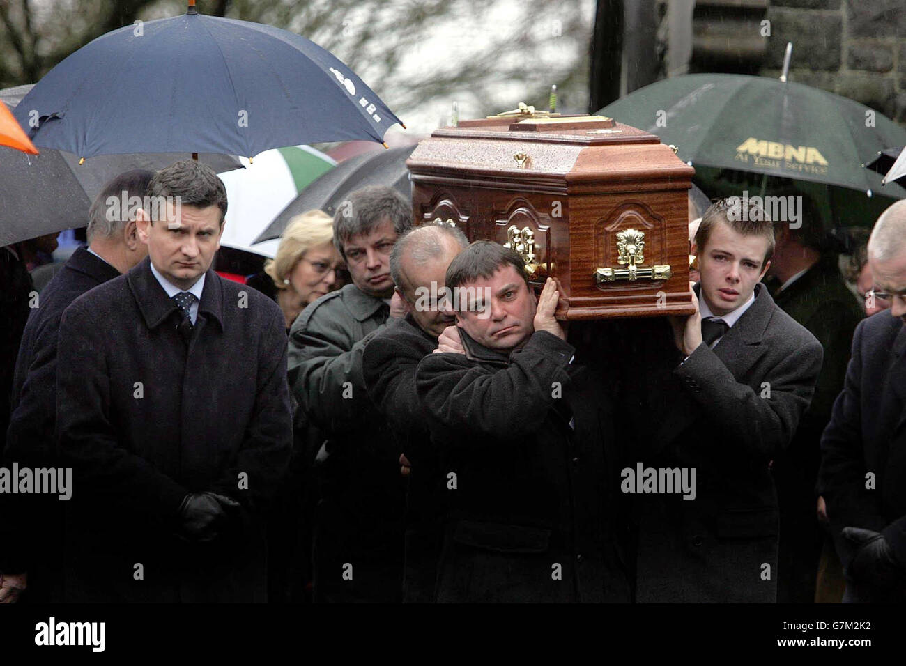 Paul Darragh funeral in Rathfeigh Church Co. Meath Stock Photo - Alamy