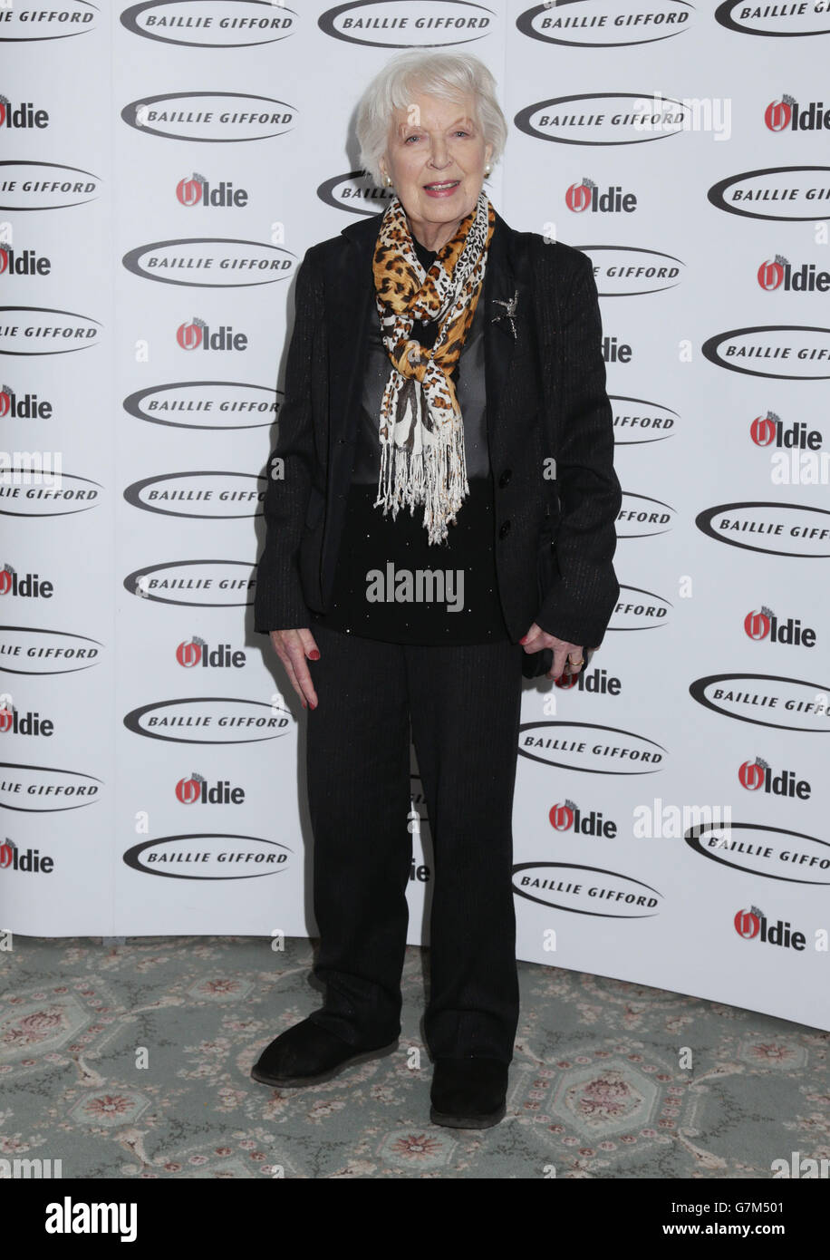 Oldie of The Year Awards 2015 - London. June Whitfield arriving for The Oldie of the Year Awards, at Simpsons in the Strand, London. Stock Photo