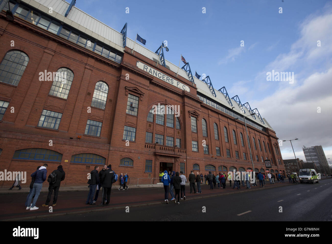 Ground GV during the William Hill Scottish Cup Fifth Round match at Ibrox Stadium, Glasgow. PRESS ASSOCIATION Photo. Picture date: Sunday February 8, 2015. See PA story SOCCER Rangers. Photo credit should read: Jeff Holmes/PA Wire. EDITORIAL USE ONLY Stock Photo