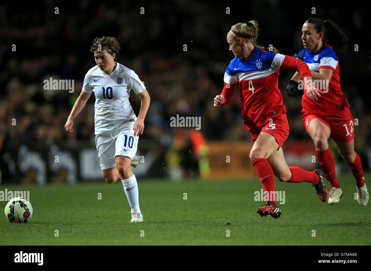 Soccer - Women's International Friendly - England v USA - Stadium:mk Stock Photo