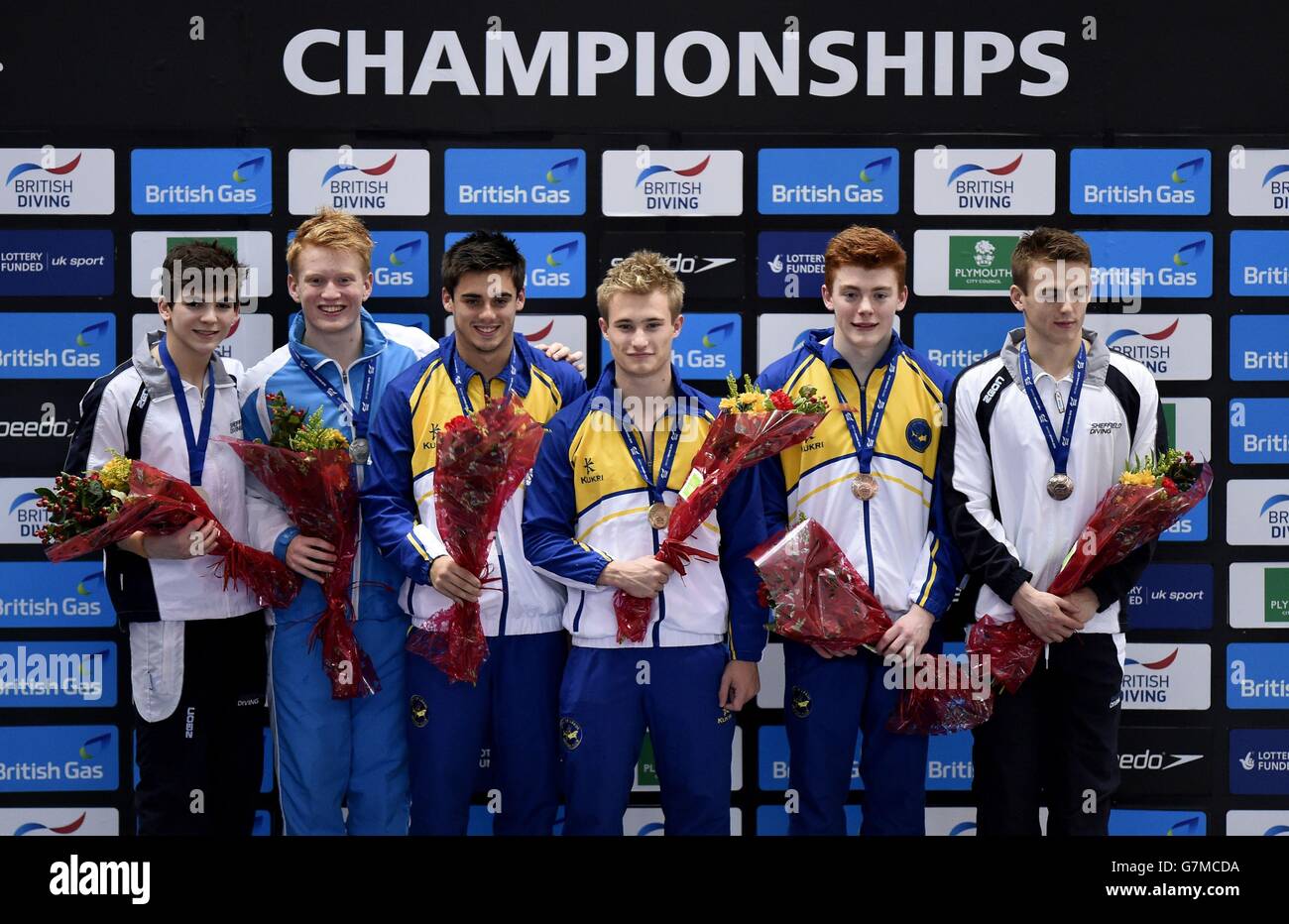 City of Leeds Diving Club's Chris Mears and Jack Laugher on the podium