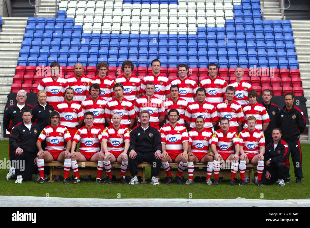 Rugby League - Wigan Warriors Photocall Stock Photo