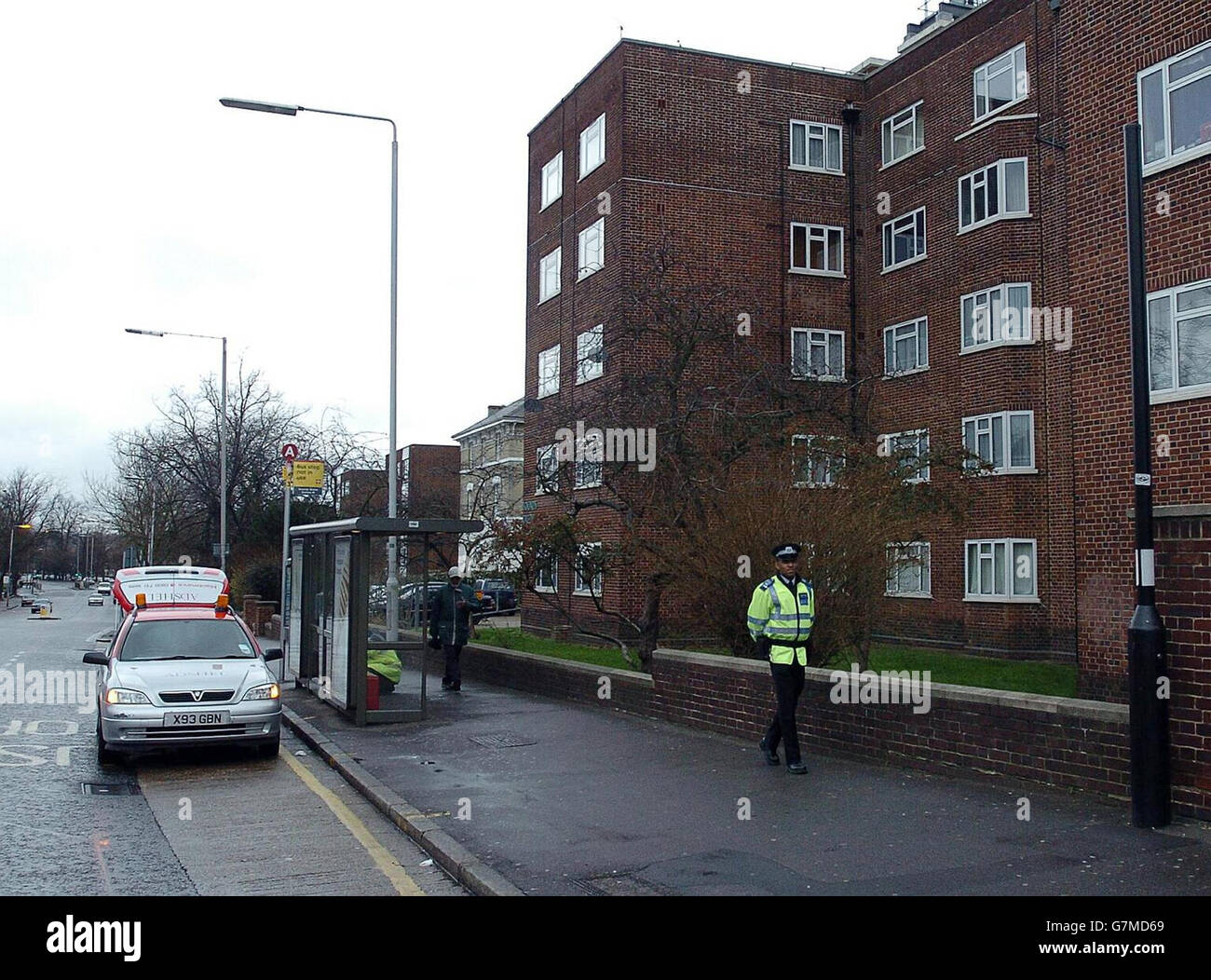 Scene on Bounds Green Road, north London, near where a man was attacked