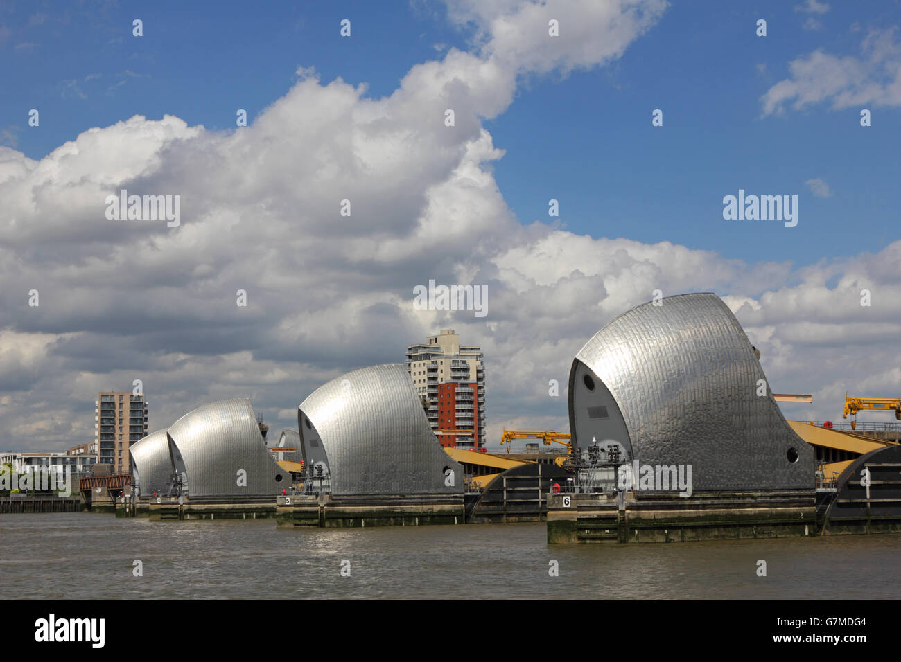 The Thames Barrier, London England UK Stock Photo
