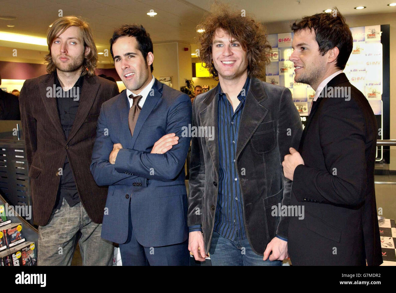 The Killers in store appearance at HMV Music store - Glasgow Stock Photo