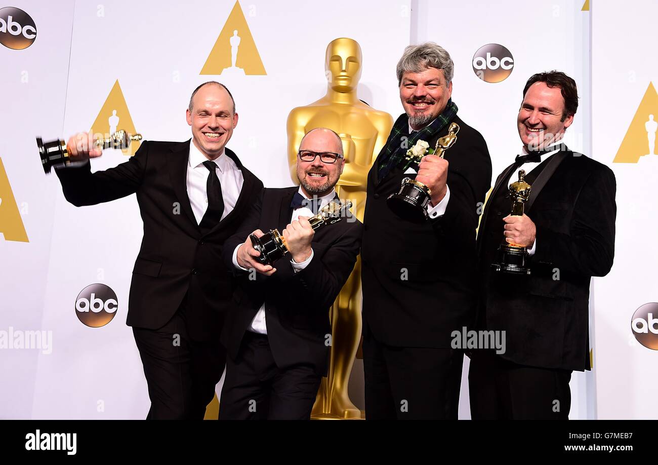 Ian Hunter, Scott Fisher, Andrew Lockley and Paul Franklin with the