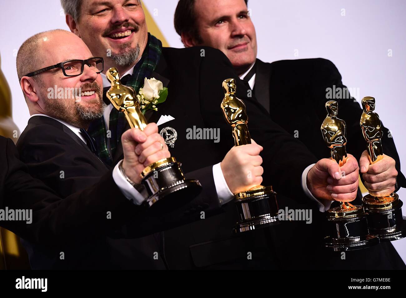 Ian Hunter, Scott Fisher, Andrew Lockley and Paul Franklin with the