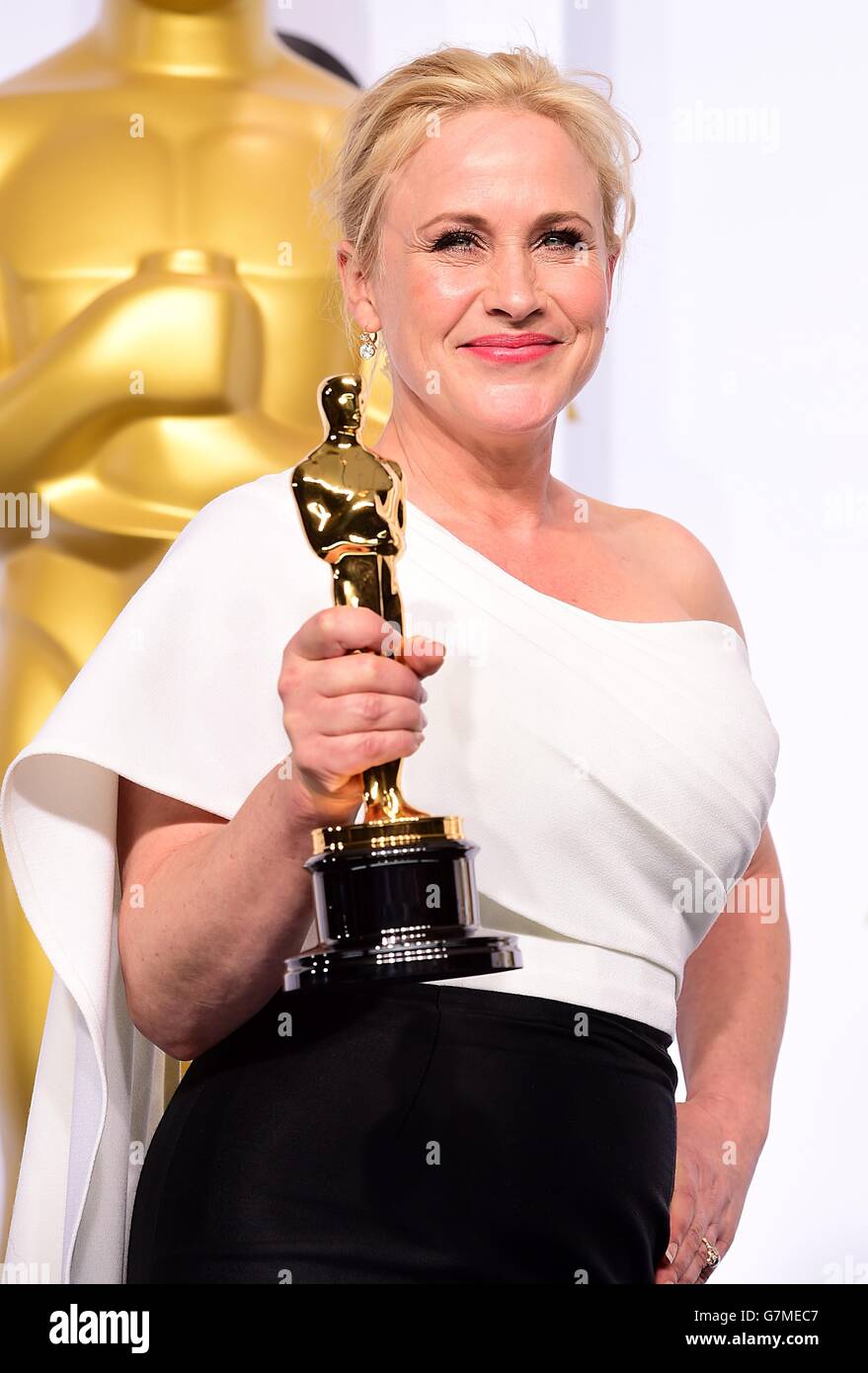 Patricia arquette award best supporting actress boyhood hi-res stock ...