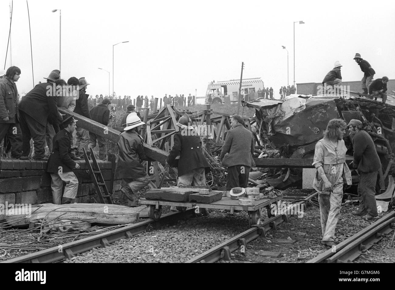 Disasters and Accidents Nuneaton Rail Crash Warwickshire, England
