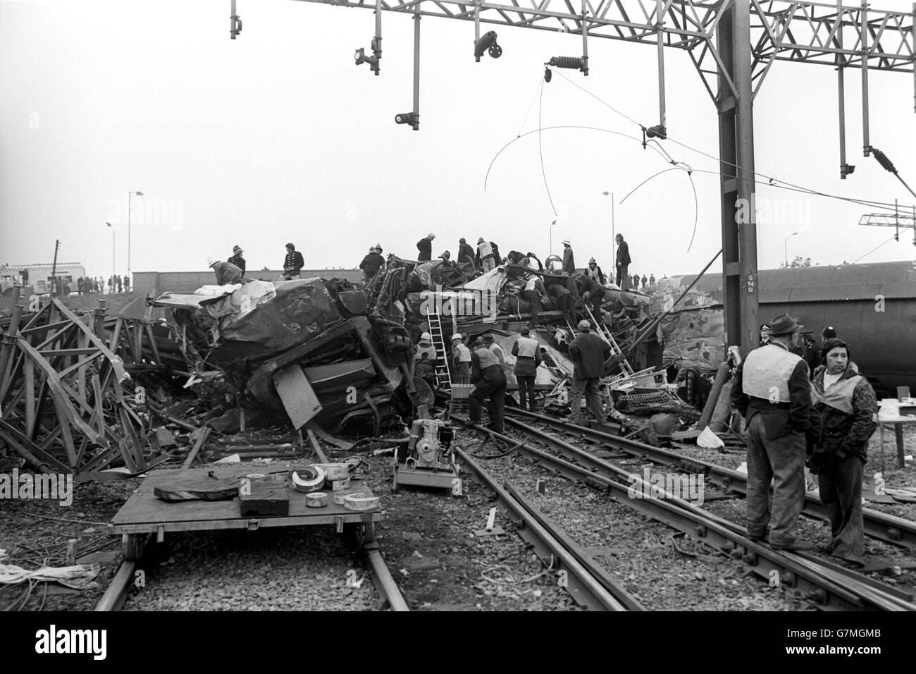 Disasters and Accidents Nuneaton Rail Crash Warwickshire, England